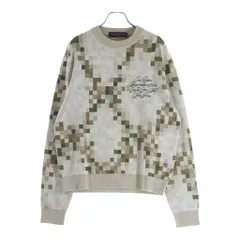 LOUIS VUITTON (ルイヴィトン) 25SS グラフィック ダミエ ロゴエンブロイダリー クルーネック スウェットトレーナー ベージュ RM251MM AUR HSN29Wのサムネイル