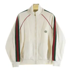 GUCCI (グッチ) シェリーライン ウェブ ジップアップ トラックジャケットホワイト 625405 XJCOEのサムネイル