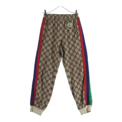 GUCCI (グッチ) GGシェリーライン サイドライン ジョガー トラック ロングパンツ ベージュ 580580 XJBGTのサムネイル