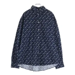 KENZO (ケンゾー) ×Verdy logo-print shirt 114740 FE55CH4219P2-1 ロゴプリント 長袖シャツ ブルーのサムネイル