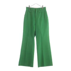 GUCCI (グッチ) 21SS リゾートコレクション ウール混 フレアスラックスパンツ グリーン 643346のサムネイル