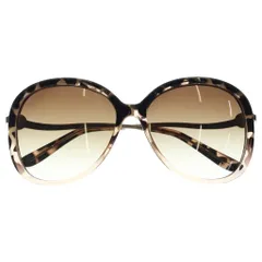 DOLCE & GABBANA (ドルチェアンドガッバーナ) サイドロゴ マーブル オーバルサングラス 眼鏡 アイウェア ブラウンのサムネイル