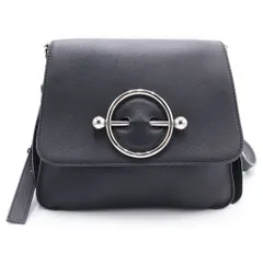 J.W.ANDERSON (ジェー ダブリュー アンダーソン) Disc Leather Crossbody Bag ディスク クロスボディ レザーバッグ ショルダーバッグ ブラックのサムネイル