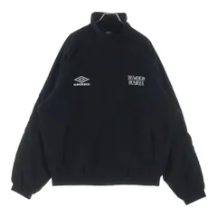 WACKO MARIA (ワコマリア) 26SS ×UMBRO TRACK JACKET TYPE1 アンブロ フロント刺繍 ジップアップ ナイロンジャケット ブラック 26SS-WMO-UB01のサムネイル