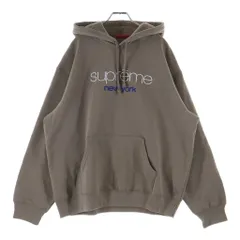 SUPREME (シュプリーム) 26SS Classic Logo Hooded Sweatshir クラシックロゴ 刺繍 スウェットプルオーバーパーカー ベージュのサムネイル