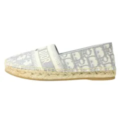 美品 Christian Dior クリスチャンディオール Granville エスパドリーユ フラット シューズ オブリーク サイズ35.5 22.5cm レディース 古着 中古 USEDのサムネイル
