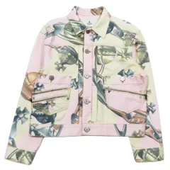 新品同様 Vivienne Westwood ヴィヴィアンウエストウッド Marlene Jacket デニムジャケット カバーオール ブルゾン オーブ S ピンク メンズ 古着 中古 USEDのサムネイル