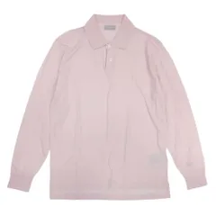 未使用 22aw DIOR HOMME ディオールオム ライトウェイト コットン ニットポロ 長袖 シャツ トップス S ベビーピンク メンズ 古着 中古 USEDのサムネイル