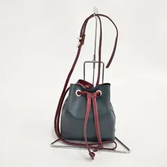 MAISON BOINET/YOSHIYO 巾着 ショルダーバッグ グリーン レディース メゾンボワネ/ヨシヨ【中古】6-0318G∞のサムネイル