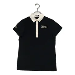 中古 レディース シーピージーゴルフ CPG GOLF 半袖ポロシャツ 3(L) 黒 ブラック シンプルのサムネイル