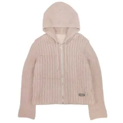 美品 2023年製 FOXEY NEW YORK collection フォクシーニューヨーク 43967 MAISON メゾン ニットパーカー ブルゾン 40 ベージュ レディース 古着 中古 USEDのサムネイル