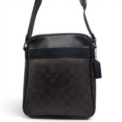 極美品 COACH ハンドバッグ アクセサリーポーチ ブラック シグネチャー