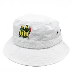 【新品】ゴルフィッカーズ ハット 白×グリーン ロゴイ刺しゅう ゴルフウェア Golfickersのサムネイル