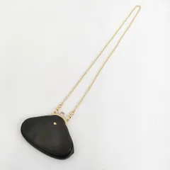 R&D.M.Co- CLASP IN CLASP BAG レザー がま口バッグ 定価58080円 ポシェット ブラック レディース オールドマンズテーラー【中古】6-0421G♪のサムネイル