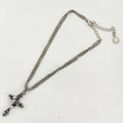 EPOCA クロスネックレス 十字架 ビジュー ネックレス シルバー レディース エポカ【中古】6-0527G∞のサムネイル