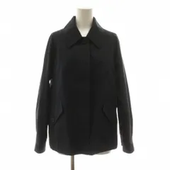 マーガレットハウエル MARGARET HOWELL HIGH DENSE COTTON POPLIN ハーフコート ステンカラーコート ミドル丈 コットン 2 紺 ネイビー 578-1125001 /KUのサムネイル