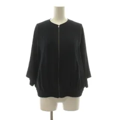 セオリーリュクス theory luxe 23AW FLOW DANILA 2 ブルゾン ジップアップ 七分袖 38 紺 ネイビー 03-3304143 /KUのサムネイル