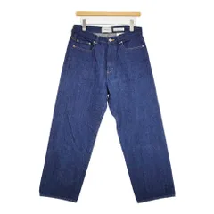 YAECA DENIM PANTS WIDE STRAIGHT ワイドストレート 13-13WW 定価22000円 サイズ31 デニムパンツ インディゴ ブルー メンズ ヤエカ【中古】6-0512G♪のサムネイル