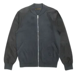 LOUIS VUITTON ルイヴィトン LVサークルロゴ ニット ジャケット ブルゾン カシミヤブレンド コットン 袖切替 サイズXS グレー メンズ 古着 中古 USEDのサムネイル