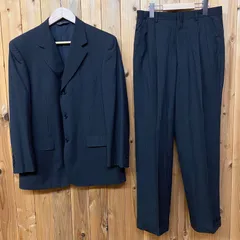 Brooks Brothers ブルックスブラザーズ ウール 毛 混紡 フォーマルスーツ 上下セット セレモニースーツ アンサンブルスーツ ストライプ ダークグレー メンズ M〜Lサイズ 38SHTのサムネイル