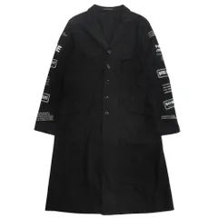 美品 Yohji Yamamoto POUR HOMME ヨウジヤマモトプールオム × READYMADE レディメイド 17ss ロング ジャケット コート 2 ブラック メンズ 古着 中古 USEDのサムネイル