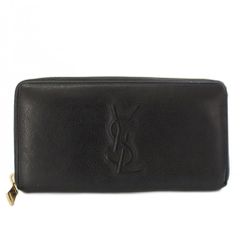 YSL イヴサンローラン 長財布 ラウンドファスナー ブラック - メルカリ
