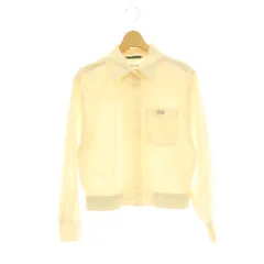 ラコステ LACOSTE ウエストシャーリングシャツブルゾン ジャケット ステンカラー 34 アイボリー /DO ■OSのサムネイル