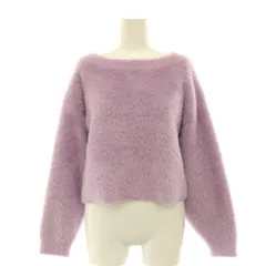 カデュネ CADUNE シャギークロップドニット セーター 長袖 38 パープル /HK ■OS ■SHのサムネイル