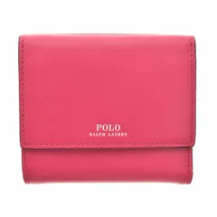 【POLORALPHLAUREN】Wフラップ 2つ折り レザー コンパクトウォレット財布のサムネイル