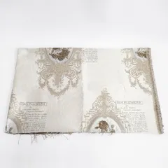 アンティーク バロック ジャガード 生地 ベージュ ゴールド レディース【中古】5-0217G◎のサムネイル