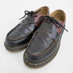 MM6/Dr.Martens 1461 PENTON MASH UP Oxblood 定価66000円 UK5 ローファー 24AW ブラック レディース エムエム6/ドクターマーチン【中古】5-0213G♪のサムネイル