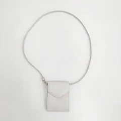 MAISON MARGIELA 未使用品 ショルダーカードケース レザー S56UI0213 カードケース ホワイト レディース メゾンマルジェラ【中古】5-0315G♪のサムネイル