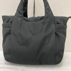 6168　AFTERNOONTEA　WARDROBE　アフタヌーンティー　ワードローブ　トートバッグ　ハンドバッグ　ブラック　黒　星　スター　刺繍　レディース　軽量　ポケット多数のサムネイル