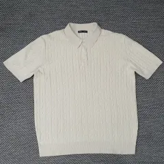 スパオ ケーブル編み カラーTシャツ メンズ 110のサムネイル