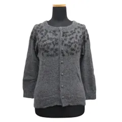 美品 16AW tricot COMME des GARCONS トリココムデギャルソン アルパカ ニット カーディガン カットソー グレー レディース 古着 中古 USEDのサムネイル