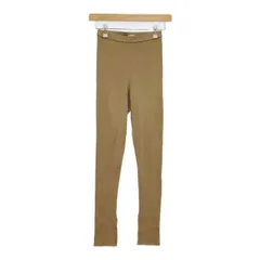 AURALEE HIGH GAUGE RIB SLIT TIGHTS A00T01TE リブタイツ パンツ レギンス ベージュ レディース オーラリー【中古】5-0911G∞のサムネイル