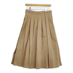 GRANDMA MAMA DAUGHTER GK001-151023 コットンタックスカート チノ サイズ2 日本製 ロングスカート ベージュ レディース グランマママドーター【中古】5-1021G△のサムネイル