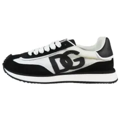 未使用 DOLCE&GABBANA ドルチェアンドガッバーナ カーフスキン レザー メッシュ ローカット スニーカー DGロゴ シューズ 36 レディース 古着 中古 USEDのサムネイル