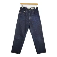 YAECA 14oz WIDE STRAIGHT DENIM ワイドストレートデニム 定価22000円 11-14W デニムパンツ ネイビー INDIGO レディース ヤエカ【中古】6-0205G∞のサムネイル