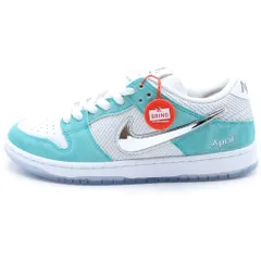 NIKE SB (ナイキエスビー) ×APRIL SKATEBOARDS DUNK LOW PRO QS エイプリルスケートボード ダンク ローカットスニーカー ホワイト/ブルー US9.5/27.5cm FD2562-400のサムネイル