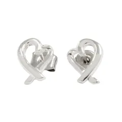 新品同様 TIFFANY&Co. ティファニー 新品仕上げ済 ラビングハート ピアス アクセサリー ジュエリー SV925 シルバー メンズ レディース 古着 中古 USEDのサムネイル