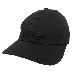 Saint Laurent ブラック キャップ SL ロゴ - メルカリ