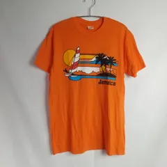 M1-04113 【Women】 SCREEN STARS (スクリーンスターズ) 半袖 ヴィンテージTシャツ (M)/オレンジ 表下に糸引き有 全体的に毛玉有り HT-夏のサムネイル