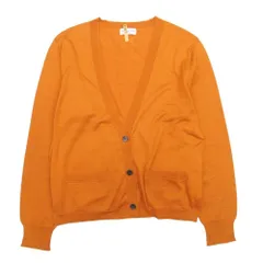美品 DRIES VAN NOTEN ドリスヴァンノッテン コットンニット カーディガン Vネック トップス 羽織 M テラコッタオレンジ レディース 古着 中古 USEDのサムネイル
