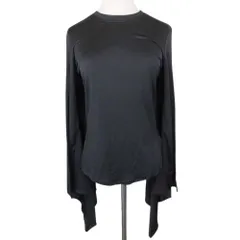 未使用 BURBERRY バーバリー フレアスリーブ 長袖 カットソー トップス クルーネック ストレッチ 8046903 M 黒 ブラック ティッシ期 レディース 古着 中古 USEDのサムネイル