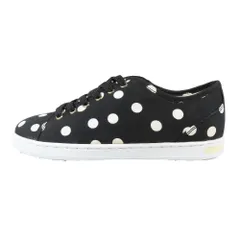 未使用 DOLCE&GABBANA ドルチェアンドガッバーナ キッズ 子供靴 ドット柄 ローカット スニーカー キャンバス シューズ 33黒 キッズ 古着 中古 USEDのサムネイル