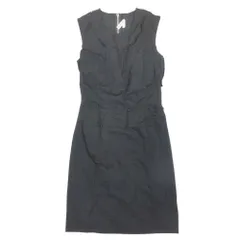美品 11ss COMME des GARCONS コムデギャルソン 多重人格 ワンピース ノースリーブ 膝丈 ウール 再構築 XS 黒 ブラック レディース 古着 中古 USEDのサムネイル