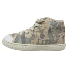 未使用 DOLCE&GABBANA ドルチェアンドガッバーナ キッズ 子供靴 ハイカット スニーカー シューズ DGロゴ 25 ベージュ キッズ 古着 中古 USEDのサムネイル