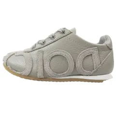未使用 DOLCE&GABBANA ドルチェアンドガッバーナ キッズ 子供靴 ロゴ ローカットスニーカー シューズ レザー 25 グレー キッズ 古着 中古 USEDのサムネイル