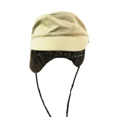 未使用 BURBERRY バーバリー ベースボール トラッパーハット ドローコード キャップ TBロゴ 帽子 ベージュ 57/M メンズ 古着 中古 USEDのサムネイル